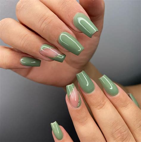 sage green nails ideas